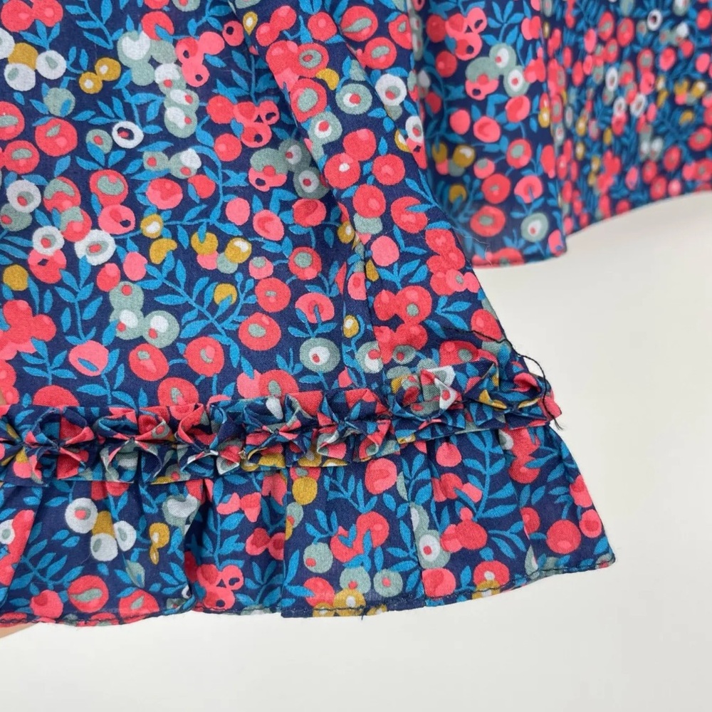 NWT HorrorVacui Liberty Of London Floral Blouse Small S Boho Puff Sleeve Shirt - Picture 5 of 12